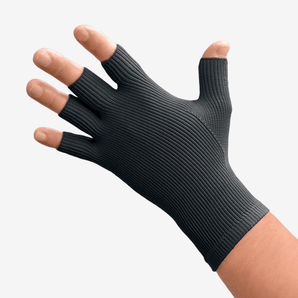 Exo Strong Compression Gloves for Arthritis & Carpal Tunnel Relief - XL Black (20-30 DIPs) - Wrist Support for Typing, Gaming & Daily Activities