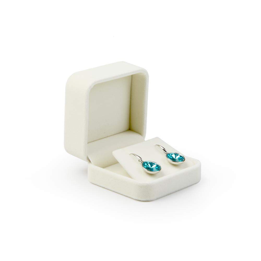 Elegant Velvet Jewelry Gift Box for Earrings - Perfect Christmas & Thanksgiving Present - Jewelry Storage & Display Case for Women's Accessories