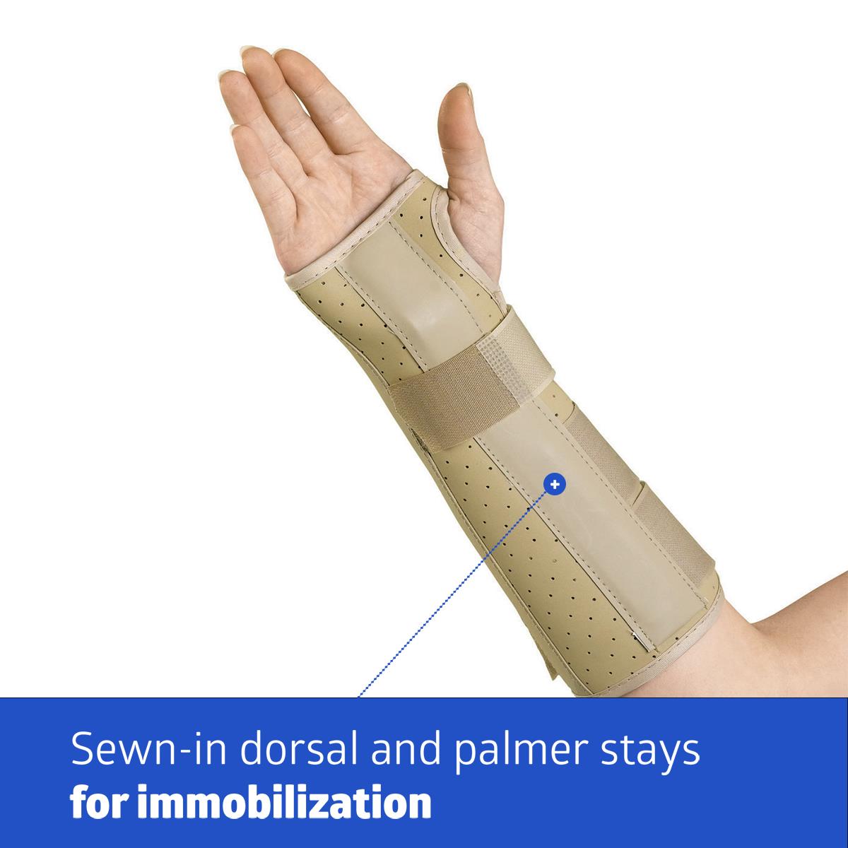 Vinyl Wrist and Forearm Splint Brace for Carpal Tunnel & Tendonitis Relief - Adjustable Support for Typing, Gaming & Sports Injuries