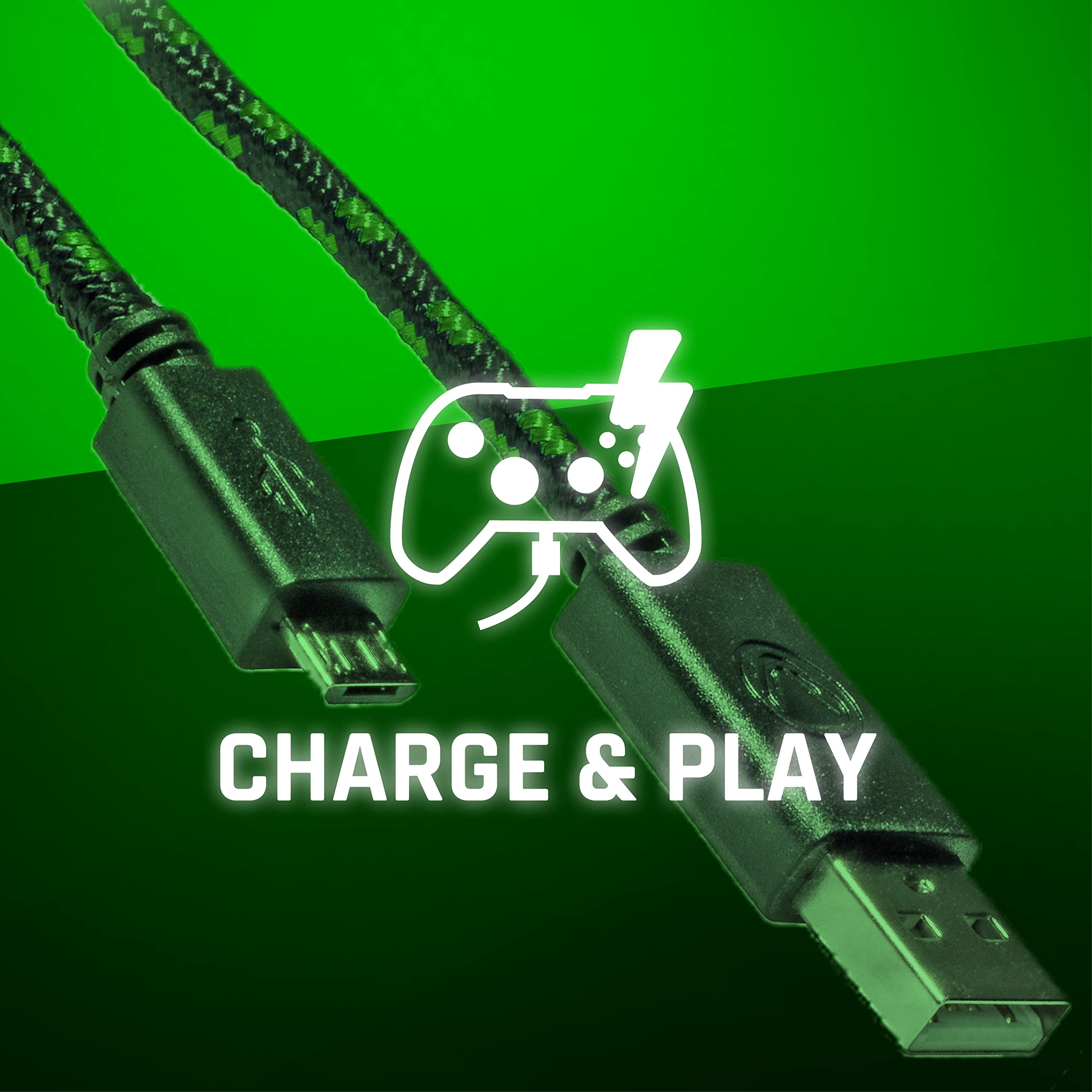 Snakebyte USB Charging Cable for XBOX One Controllers - 3m/9.84ft Long Fast Charge Cord for XBOX One Controllers & Batteries | Perfect for Gaming Sessions & Home Entertainment Setup