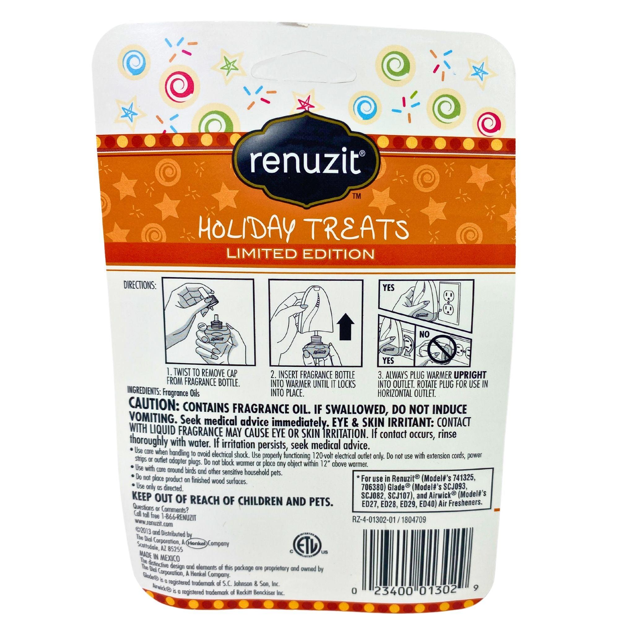 Renuzit Holiday Treats Limited Edition Air Freshener - 60 Pcs Pack | Christmas Home Fragrance for Living Room, Bedroom & Office Decor