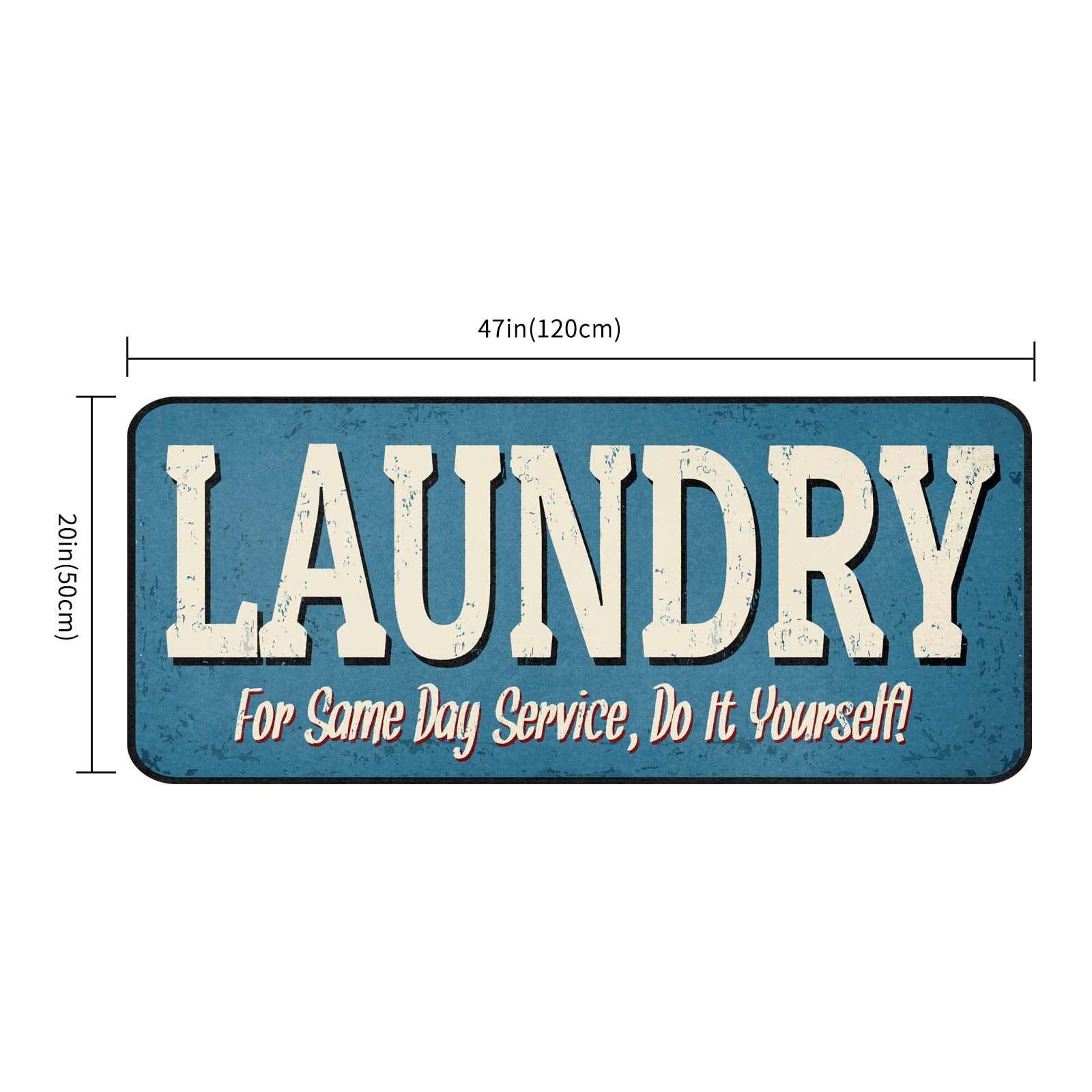 Non-Slip Laundry Room Rug Runner - 20