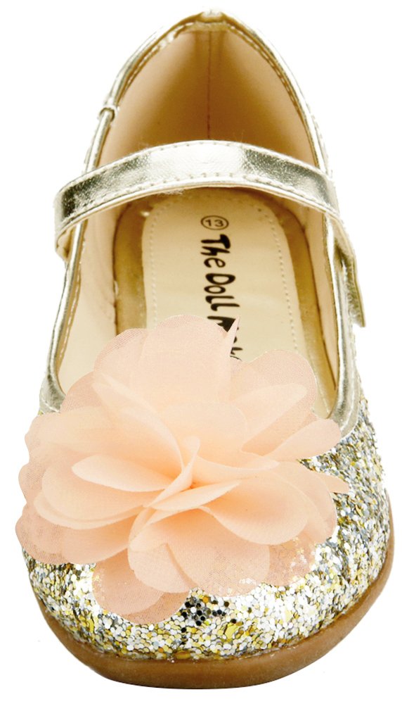 The Doll Maker Glitter Flat Shoes - Sparkly Comfortable Ballet Flats for Women | Perfect for Parties, Weddings & Everyday Wear