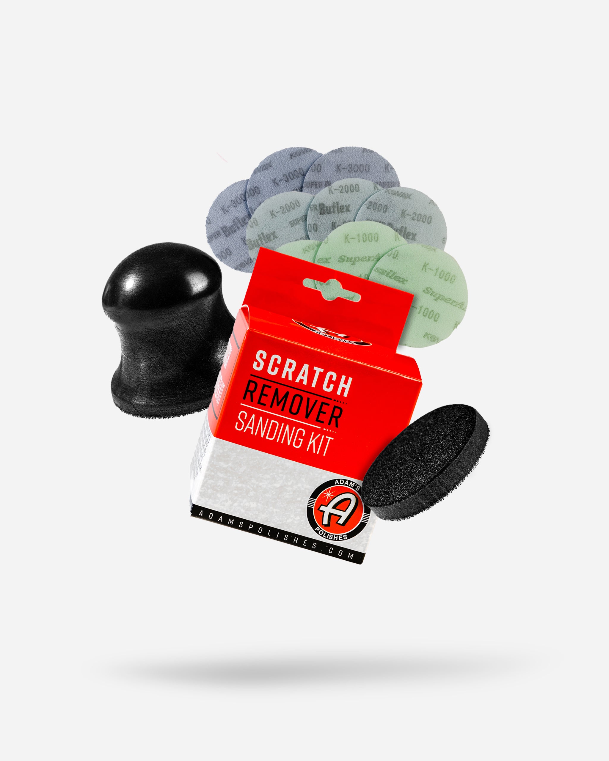 Adam's Scratch Remover Sanding Kit - Car Paint Scratch Repair Kit for Cars, Trucks & SUVs - Easy DIY Scratch Removal with Polishing Compound & Buffing Pads - Perfect for Auto Detailing & Paint Restoration