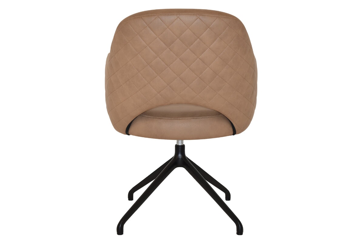 EZ Hospitality Cairo Indoor Armchair with Metal Base - Black Trestle Style for Living Room, Office, or Waiting Area