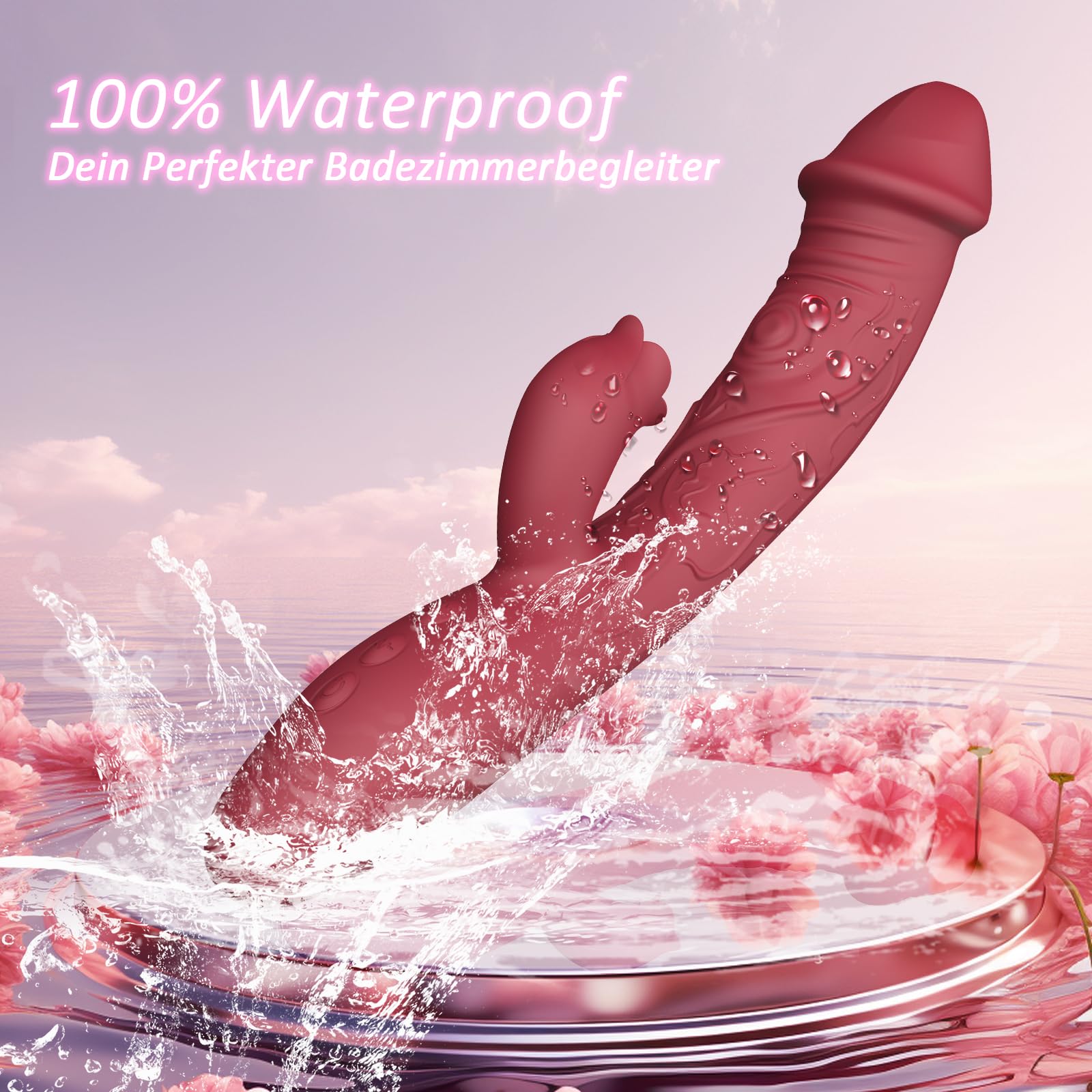 Godemichets Remote Control Vibrating Strap-On Dildo for Couples - Powerful Clitoral Stimulator & Thrusting Massager - Hands-Free Wearable Vibrating Egg for Women - Perfect for Couples Play & Long Distance Intimacy