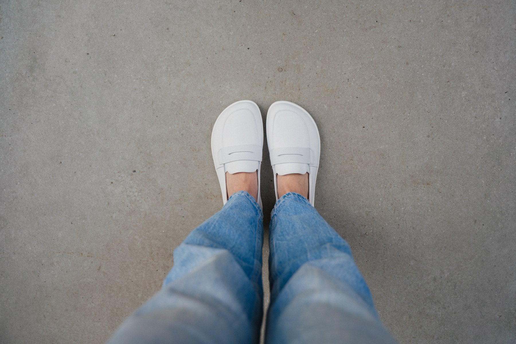 Barefoot Moccasins for Men & Women | Be Lenka Buena All White Minimalist Shoes | Comfortable House Slippers for Indoor & Outdoor Use