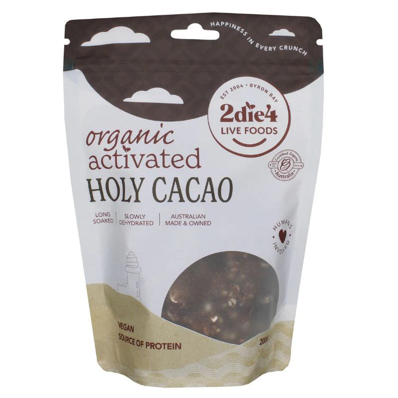 Organic Holy Cacao Powder - Premium Activated Cacao for Baking, Smoothies & Wellness - Superfood Boost for Energy & Mood - Perfect for Hot Chocolate, Desserts & Healthy Recipes