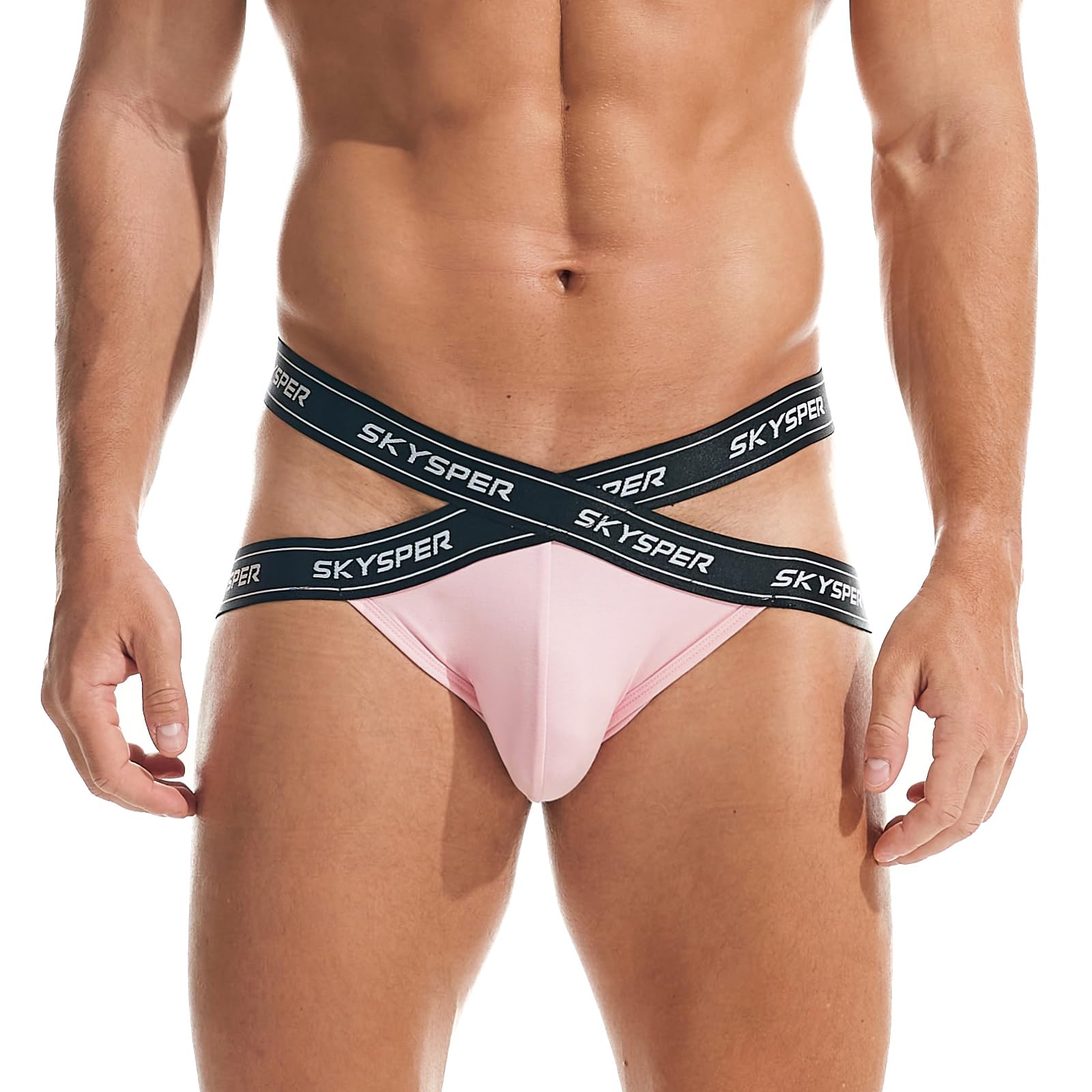 SKYSPER Men's Athletic Jockstrap Support Underwear - Breathable & Comfortable for Sports, Workout, Running, Gym - Sexy Male Underwear for Active Lifestyles