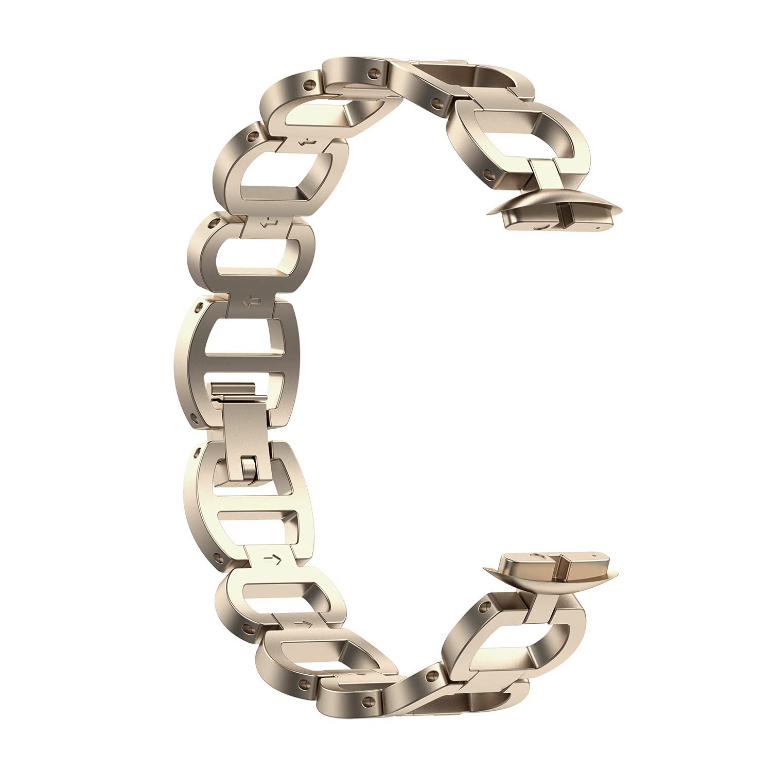 Chofit Stainless Steel Band for Fitbit Luxe - Adjustable Bracelet for Women & Men | Workout & Daily Wear