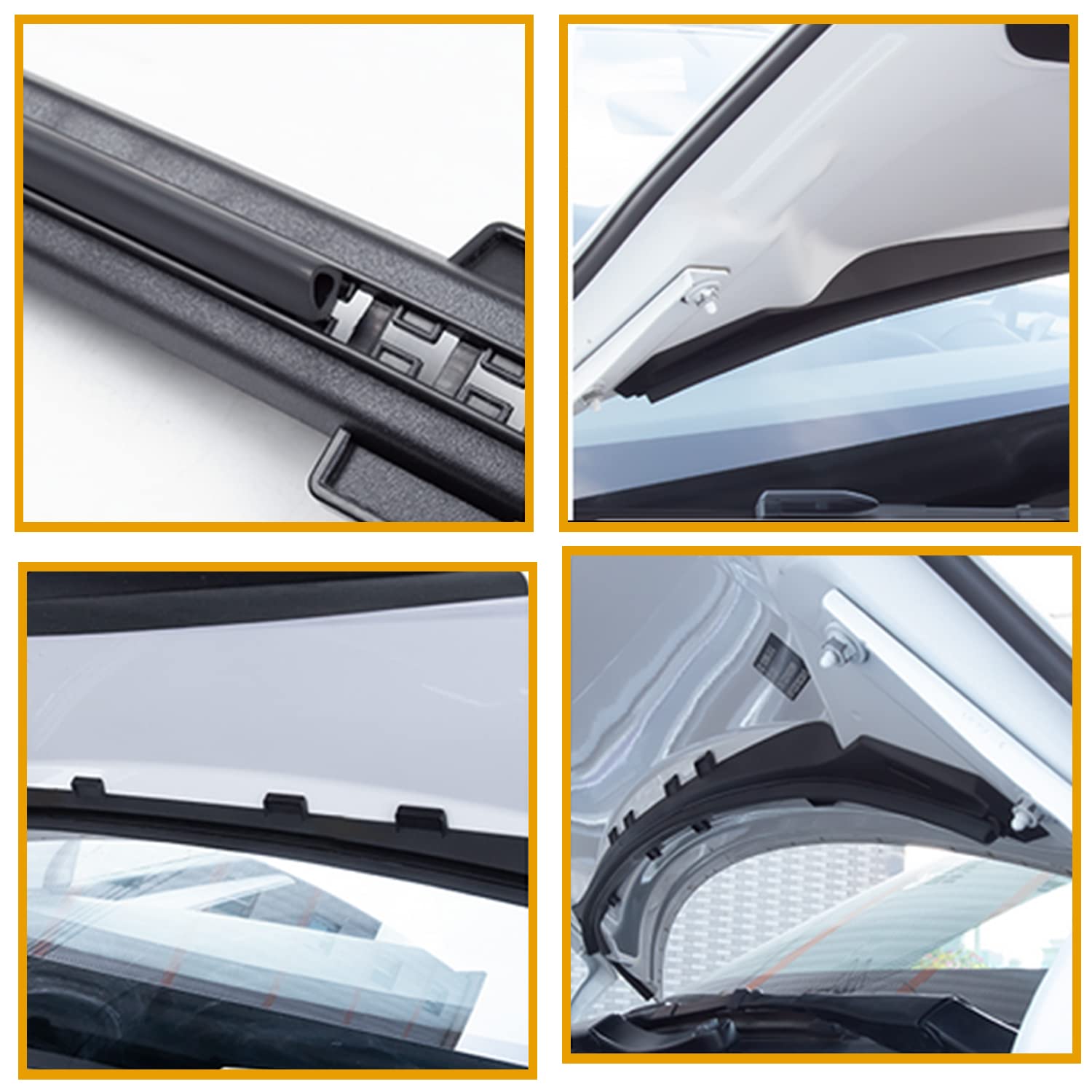 Tesla Model Y Front Hood Dust Proof Seal Strip - Weather Resistant Rubber Protector Guard for Enhanced Protection | Perfect for All-Weather Driving & Dust Prevention
