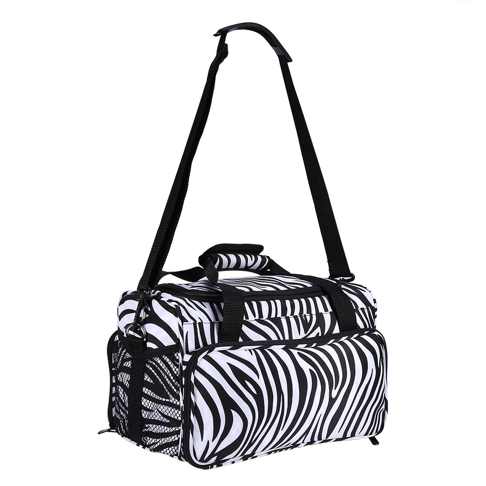 Yuyte Zebra Stripe Hairdressing Bag - Portable Hairstyling Case for Scissors, Combs & Tools | Perfect for Salon Professionals & Mobile Stylists