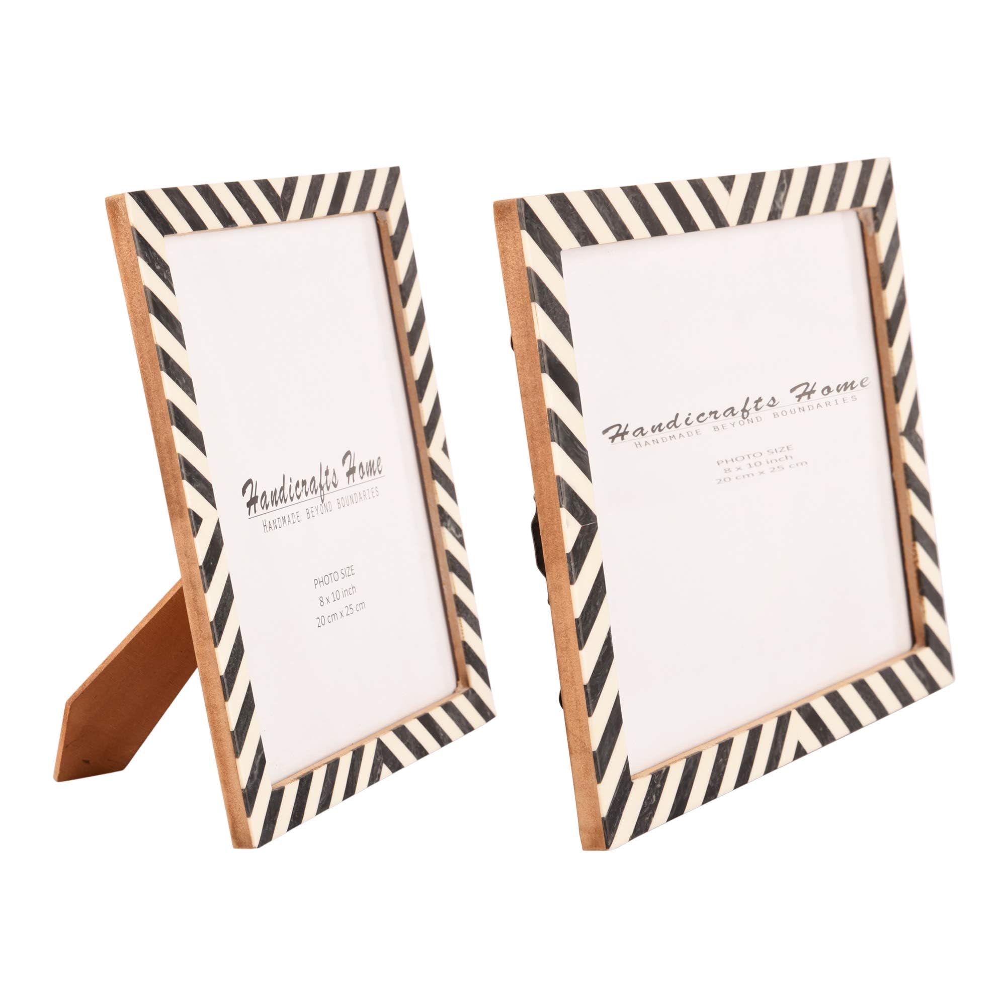 Handmade 8x10 Picture Frames 2-Pack - Wall & Tabletop Display for Home Decor Gifts