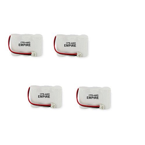 GE 5-2729 Cordless Phone Combo Pack with 4 EM-CPB-446D Rechargeable Batteries - Perfect for Home & Office Communication