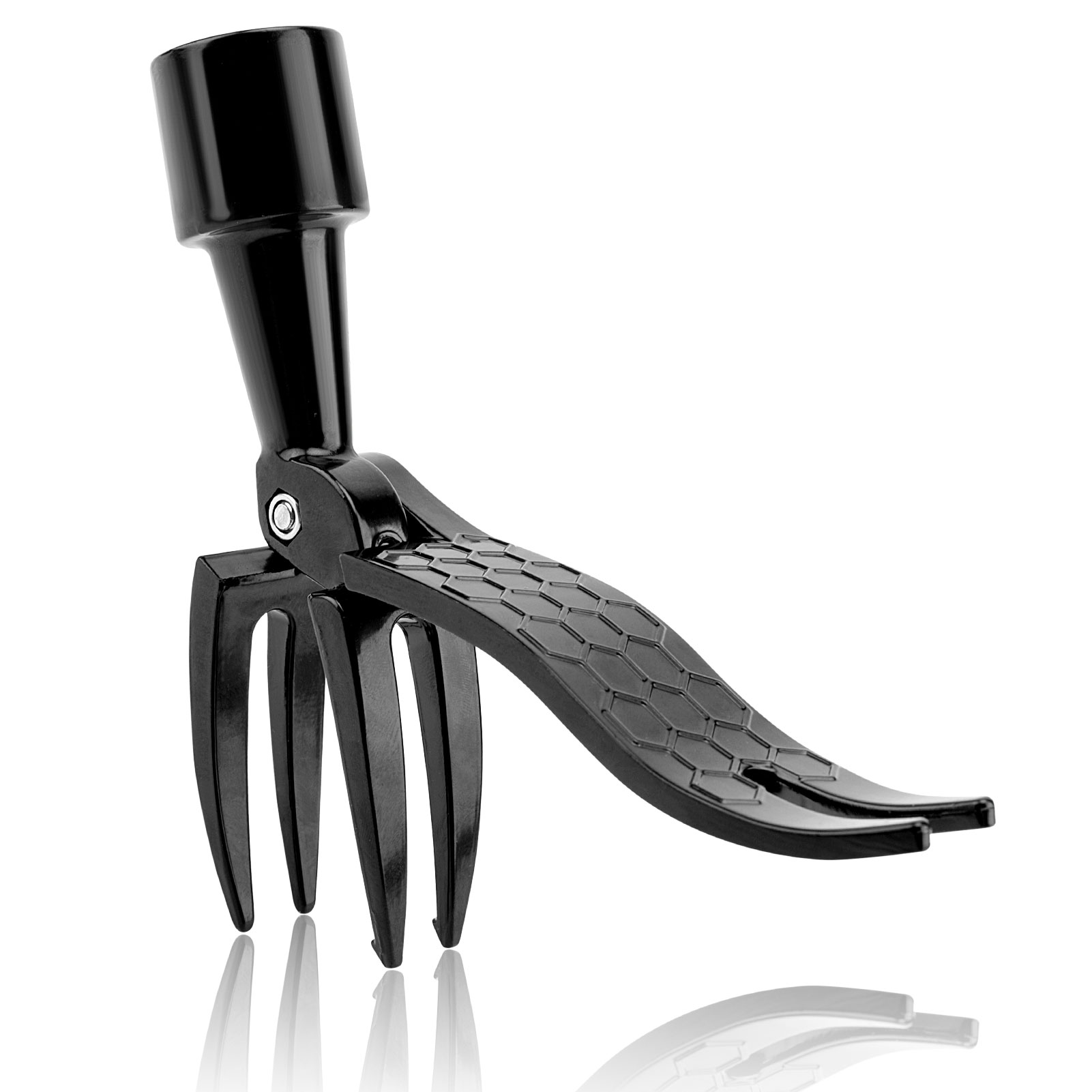 KHNA Stand Up Weed Puller Tool - Portable Root Removal Hand Weeder for Gardening, No Bending or Kneeling (Handle-Free) - Perfect for Lawn Care, Yard Maintenance & Weed Control