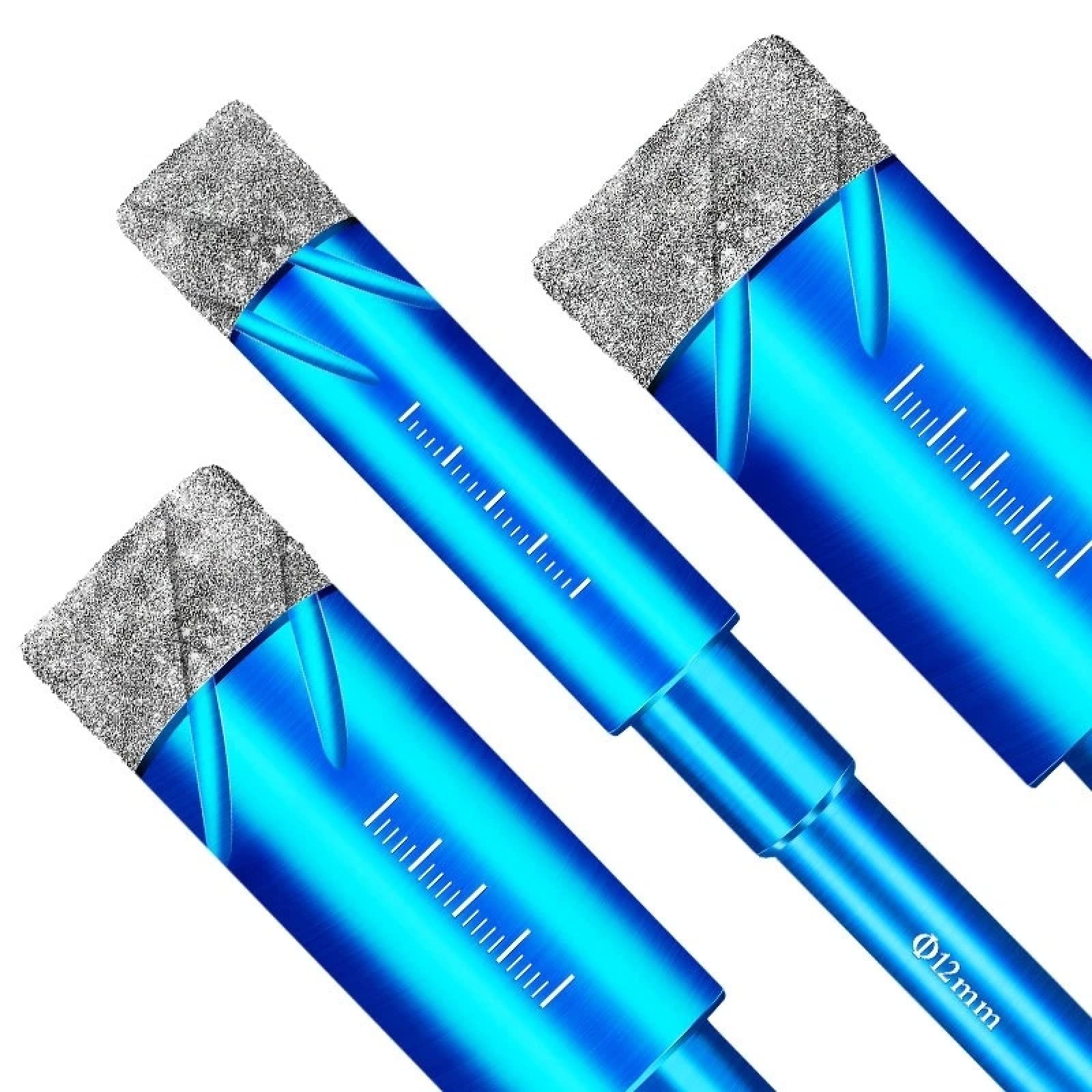 Durable Diamond Coated Core Drill Bit 6mm for Glass, Marble, Granite, Quartz, Porcelain & Ceramics - Perfect for Dry Drilling, DIY Projects & Home Renovations