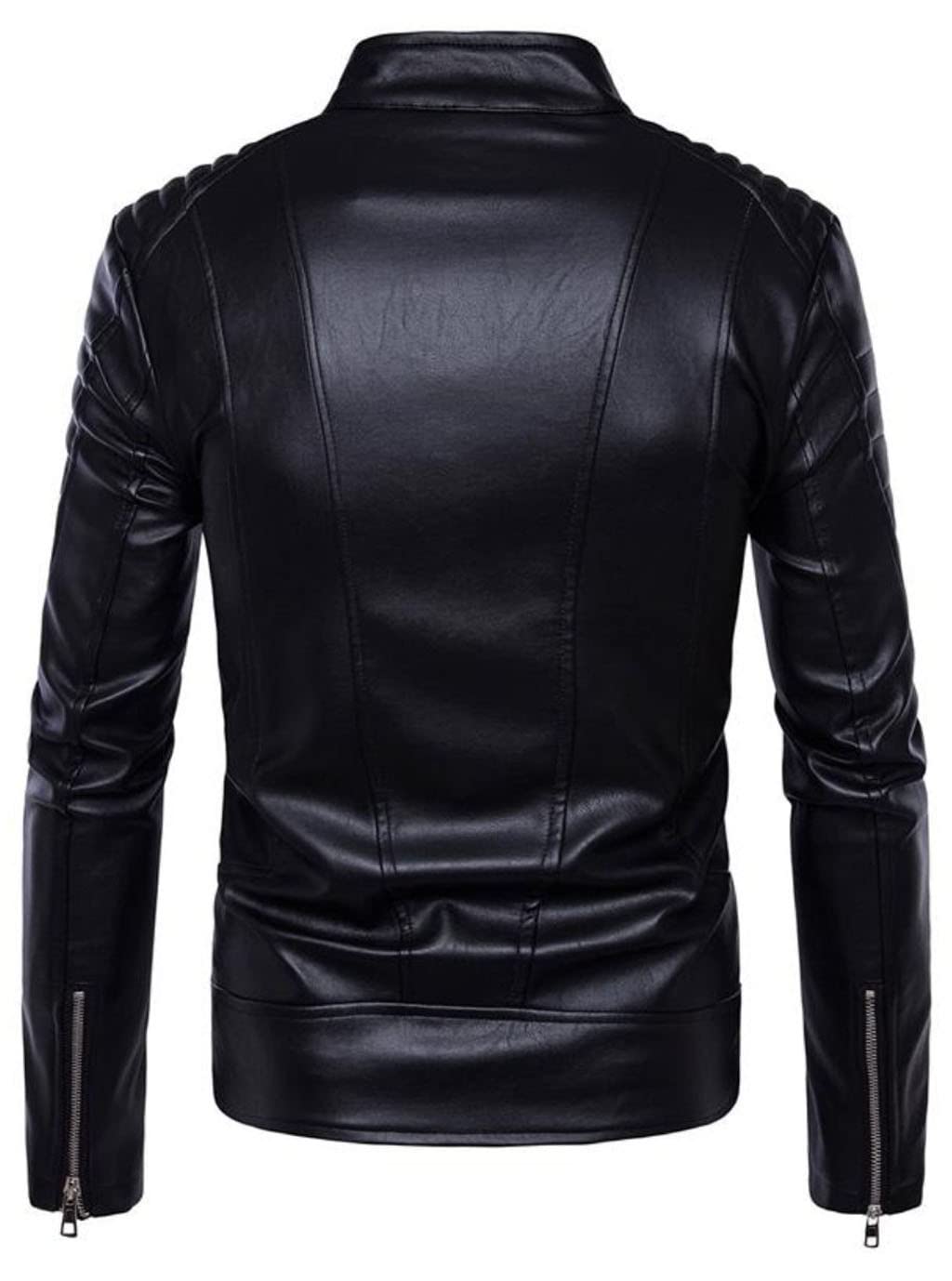 Legend Men's Black Real Leather Jacket - Motorcycle Rider Biker Jacket for Big & Tall Men - Perfect for Riding, Casual Wear & Outdoor Adventures