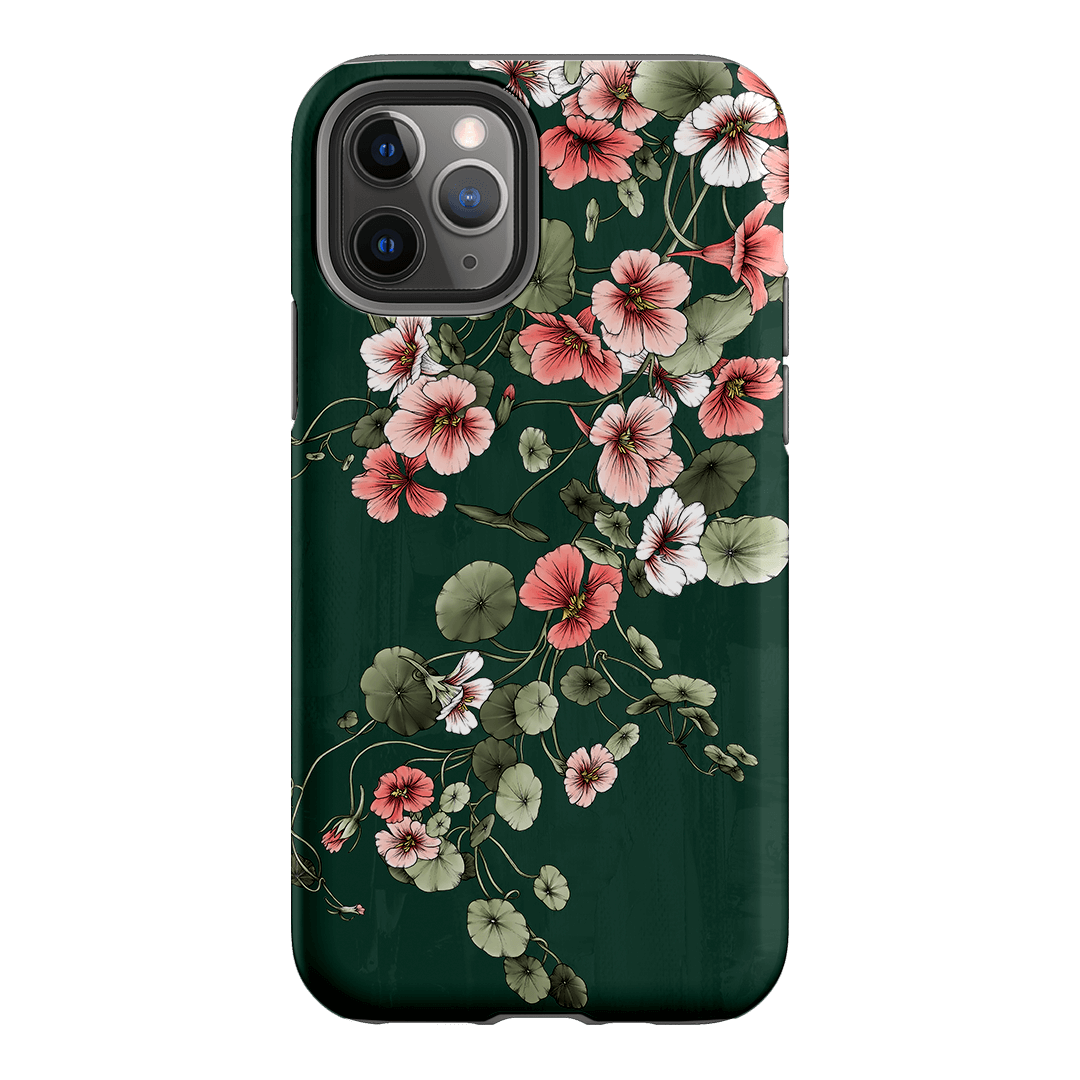 Durable Nasturtium Flower Design Phone Case for iPhone & Samsung - Shockproof & Slim Protection for Everyday Use & Outdoor Activities