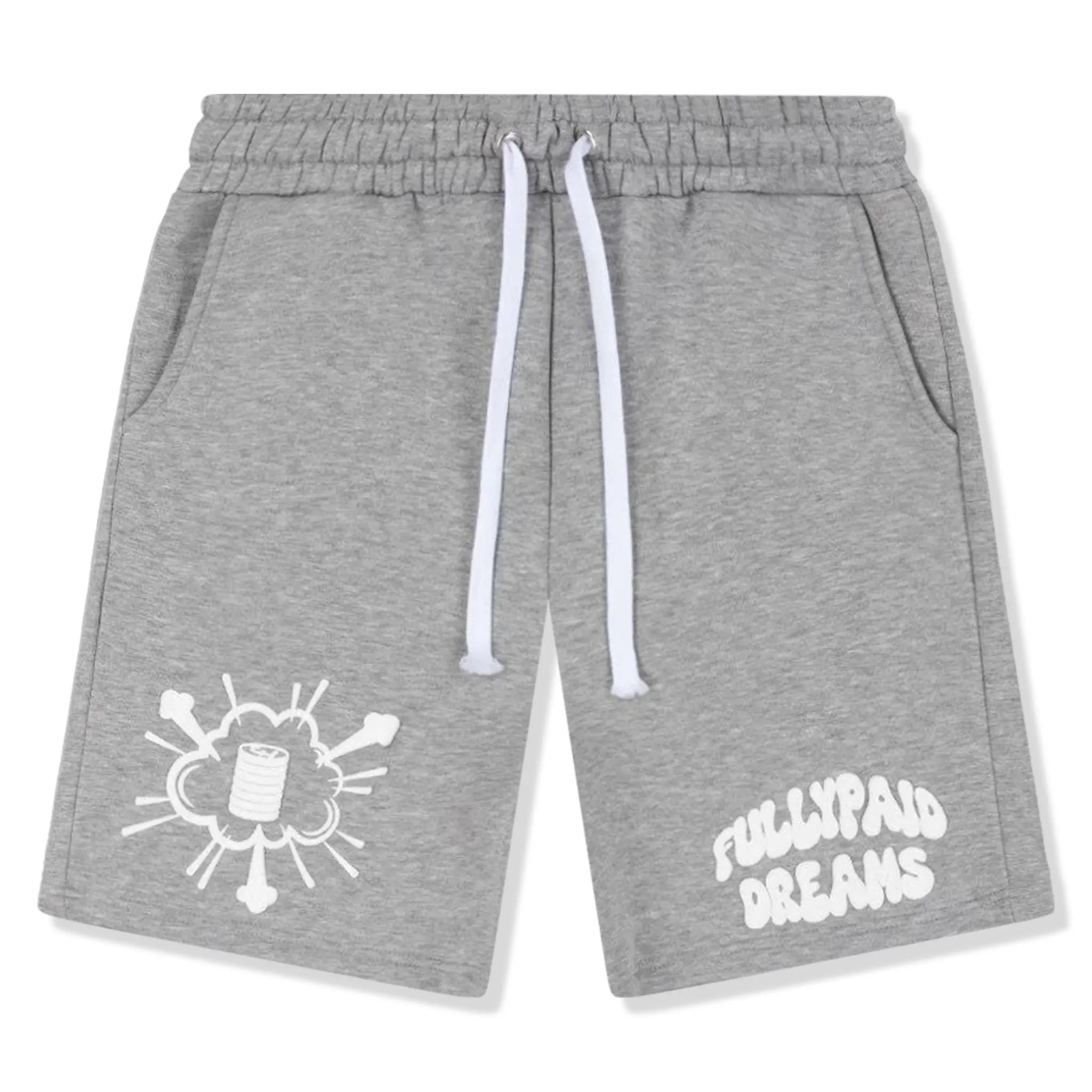 Premium Grey & White Athletic Shorts for Men - Comfortable Workout & Gym Shorts - Perfect for Running, Training & Casual Wear