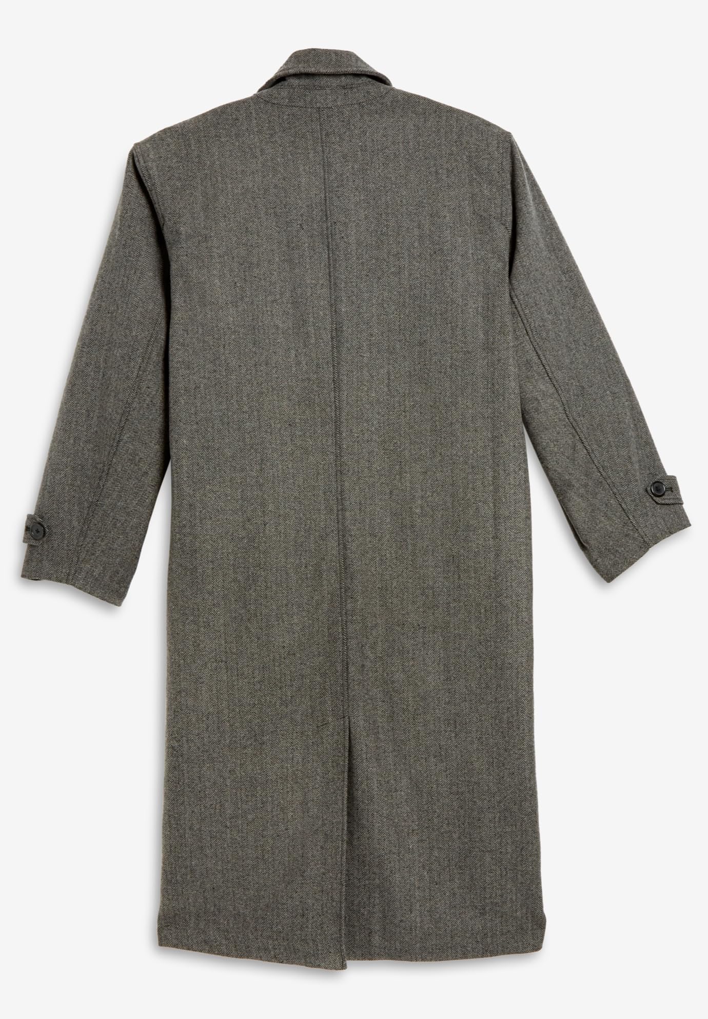 KingSize Men's Big & Tall Wool-Blend Long Overcoat - Winter Warm Formal Coat for Business & Outdoor Events