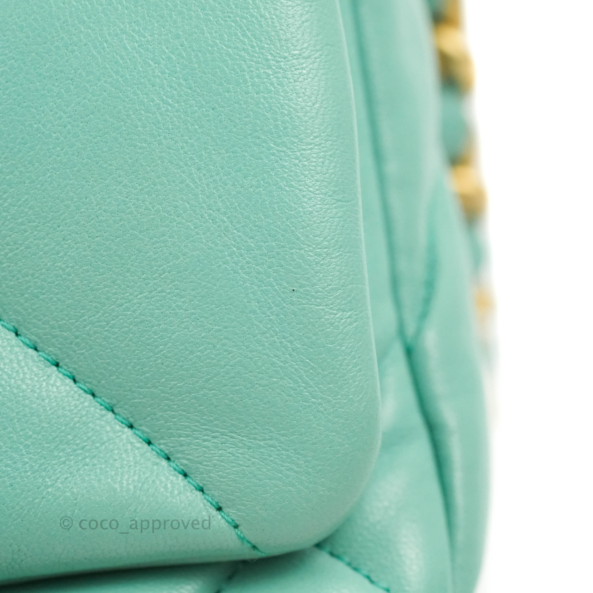 Chanel 19 Small Handbag Tiffany Blue Mixed Hardware - Luxury Crossbody Bag for Women, Perfect for Date Night & Special Occasions