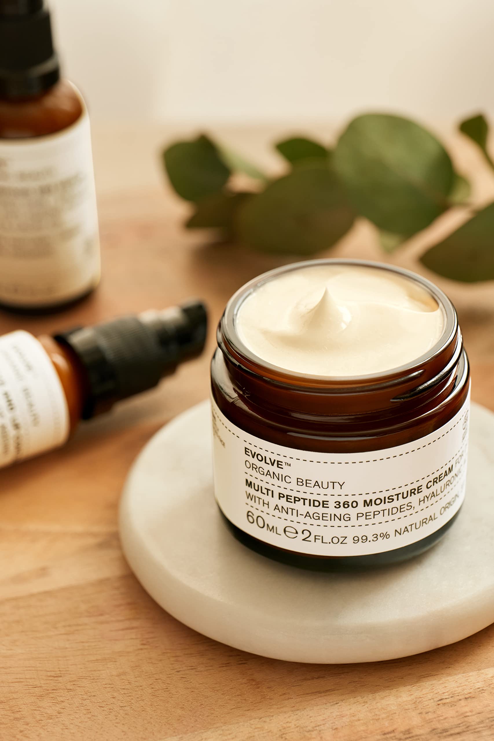 Evolve Organic Beauty - Natural Multi Peptide 360 Anti-Aging Face Cream | Vegan, Cruelty-Free, Small-Batch Skincare (1 oz | 30 mL) - Reduce Wrinkles & Boost Collagen for Youthful Glow