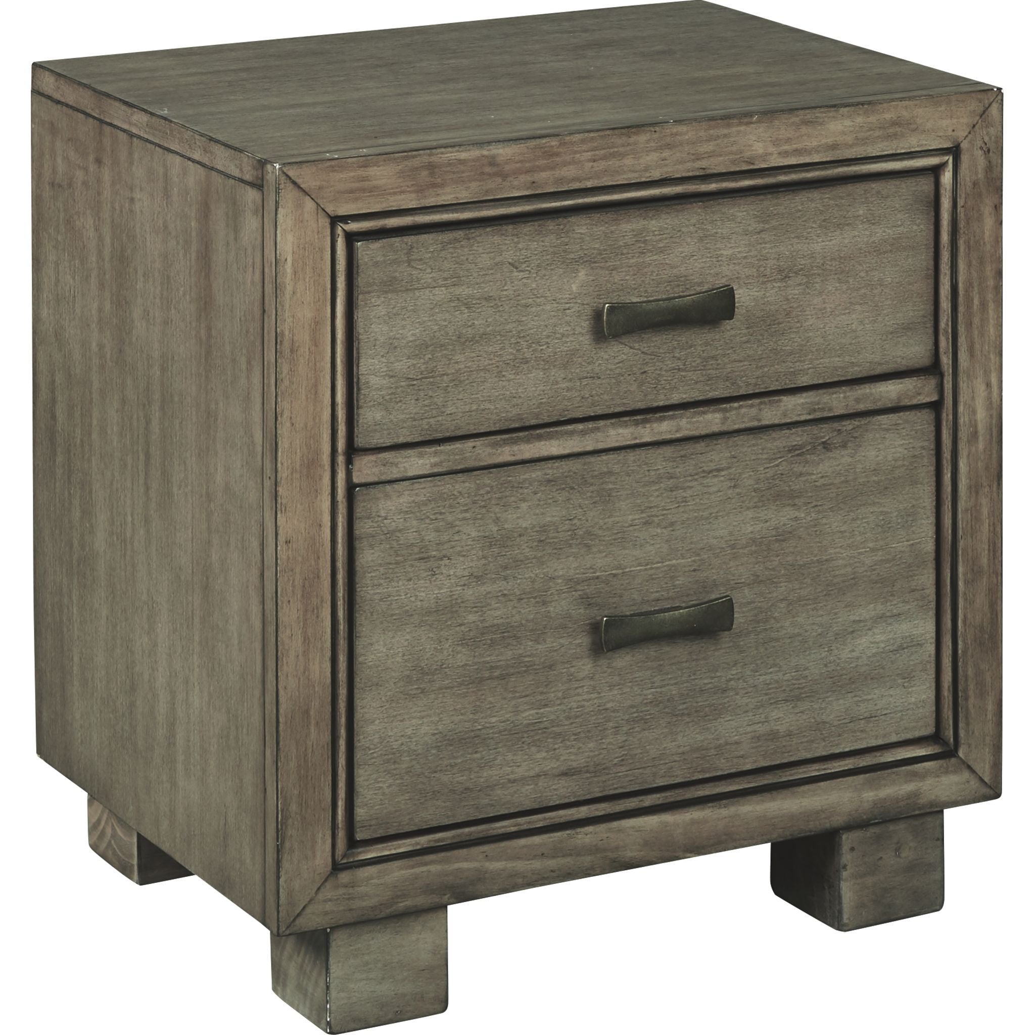 Arnett Nightstand - Modern Gray Bedside Table with Storage Drawer for Bedroom, Living Room, or Office - Compact Night Stand with Sleek Design