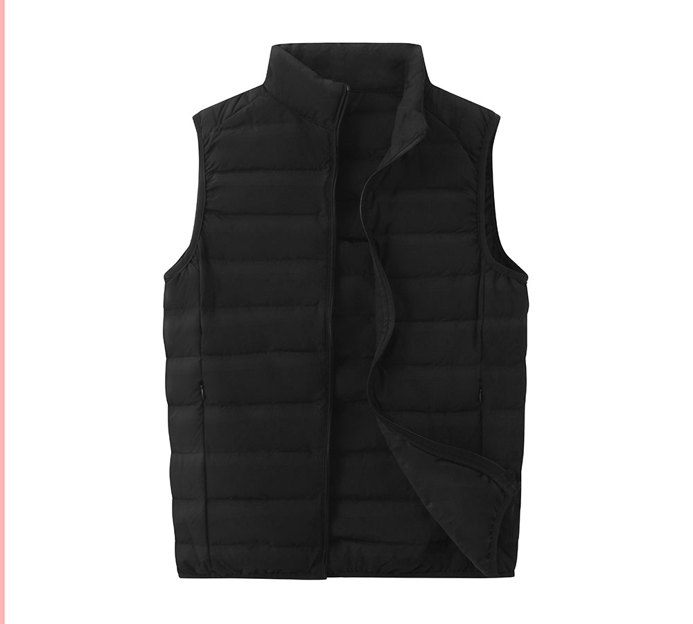 TARRAMARRA® Men's Ultra Light White Duck Down Vest - Warm Winter Puffer Jacket for Outdoor Activities & Casual Wear