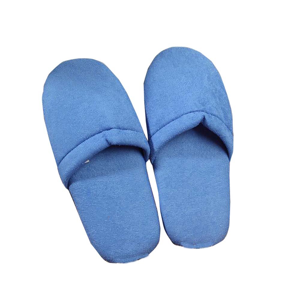DRAGON SONIC 2-Pack Soft Disposable Slippers for Hotel, Airplane & Spa - One Size Fits Most - Light Blue - Perfect for Travel, Relaxation & Hygiene