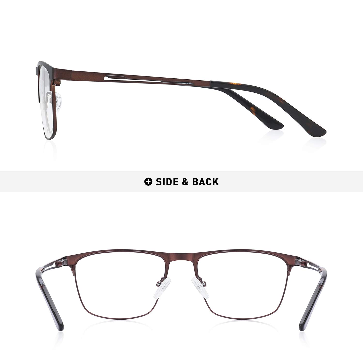 Blue Light Blocking Reading Glasses for Women & Men - Anti Glare Computer Glasses with Spring Hinge - Perfect for Office Work, Gaming & Screen Time