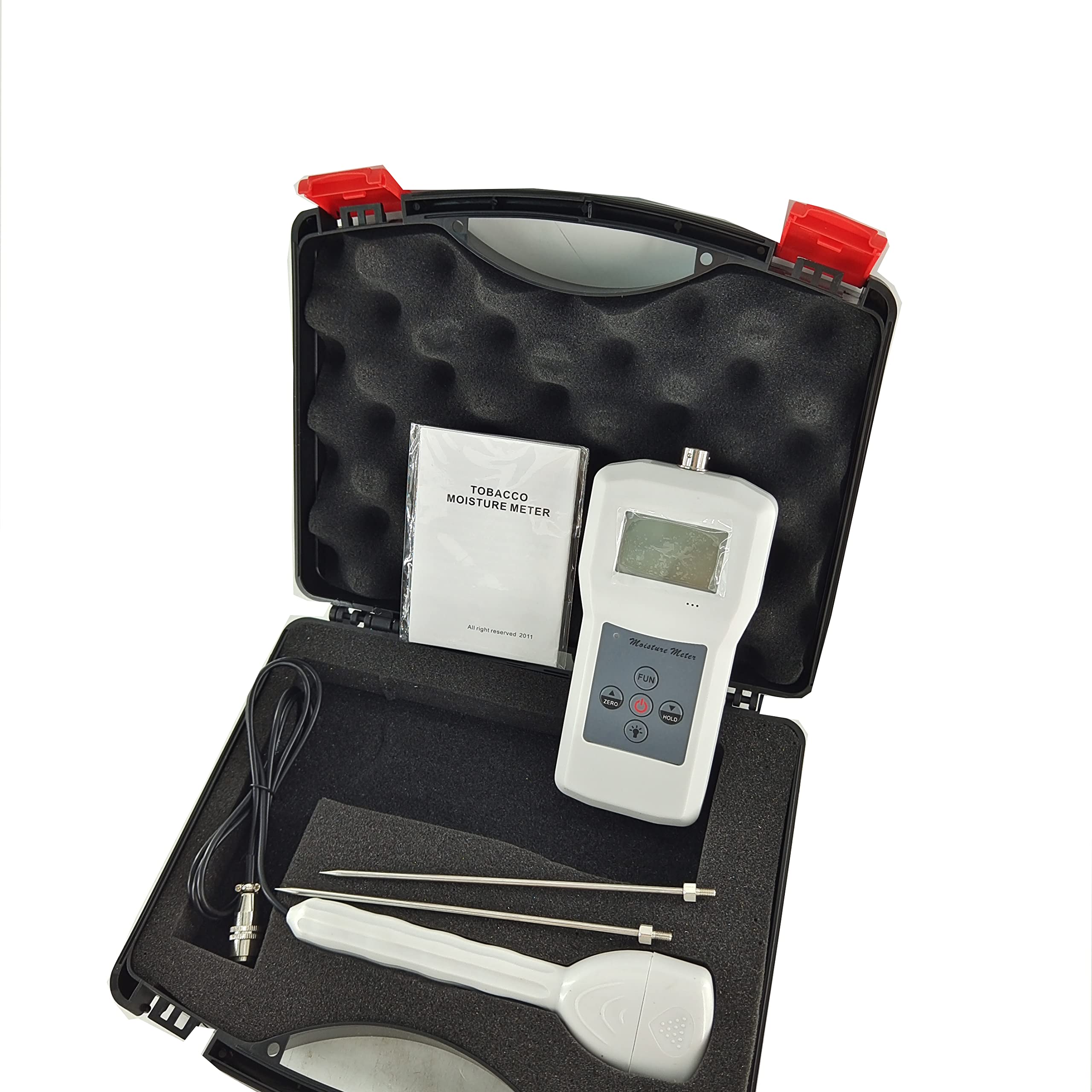 Digital LCD Portable Tobacco Moisture Meter - Accurate Humidity Tester for Cigars, Pipe Tobacco & Herbs | Perfect for Storage, Curing & Quality Control