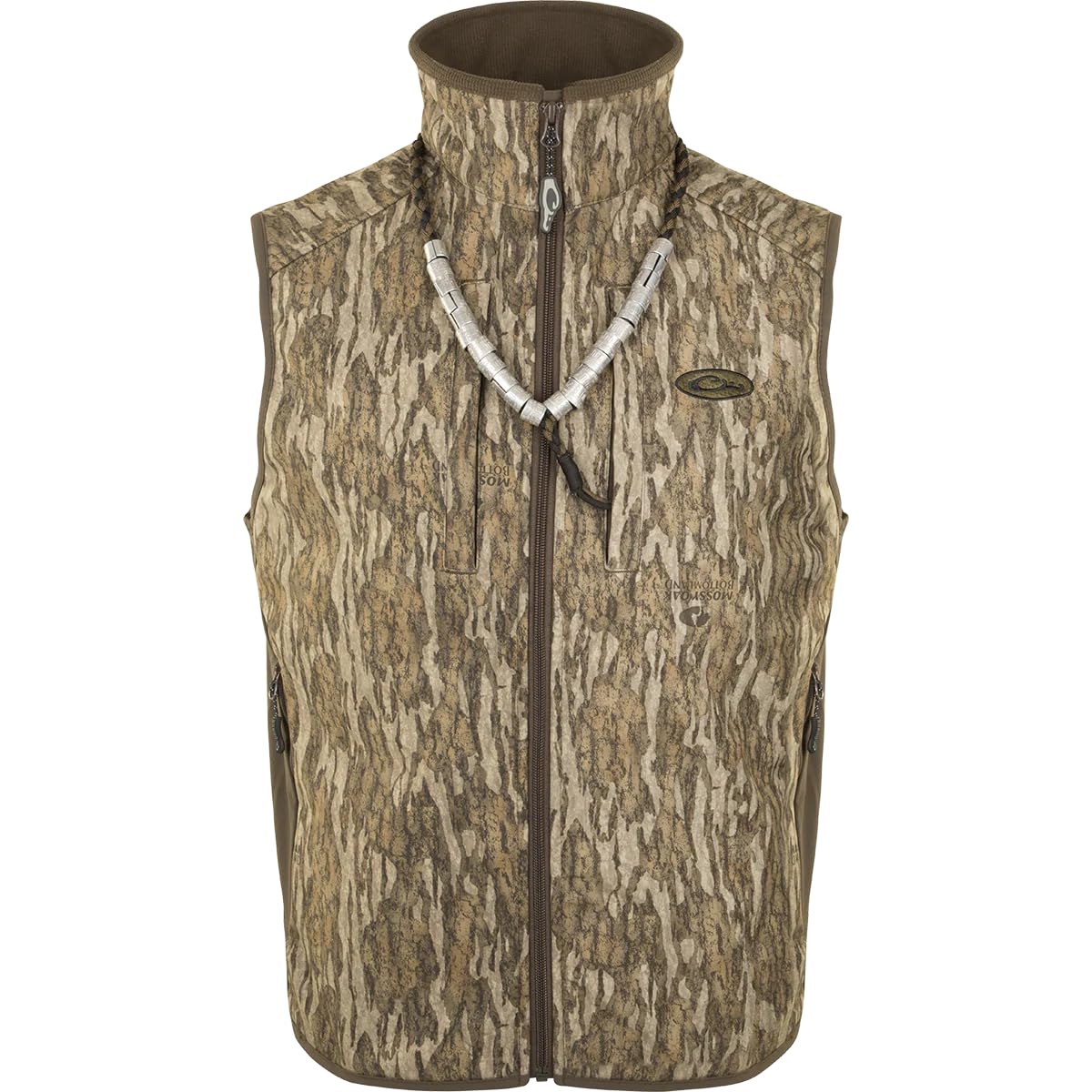 Drake Men's Windproof Tech Brown Vest - Lightweight Outdoor Jacket for Hiking, Camping & Travel - Size Large