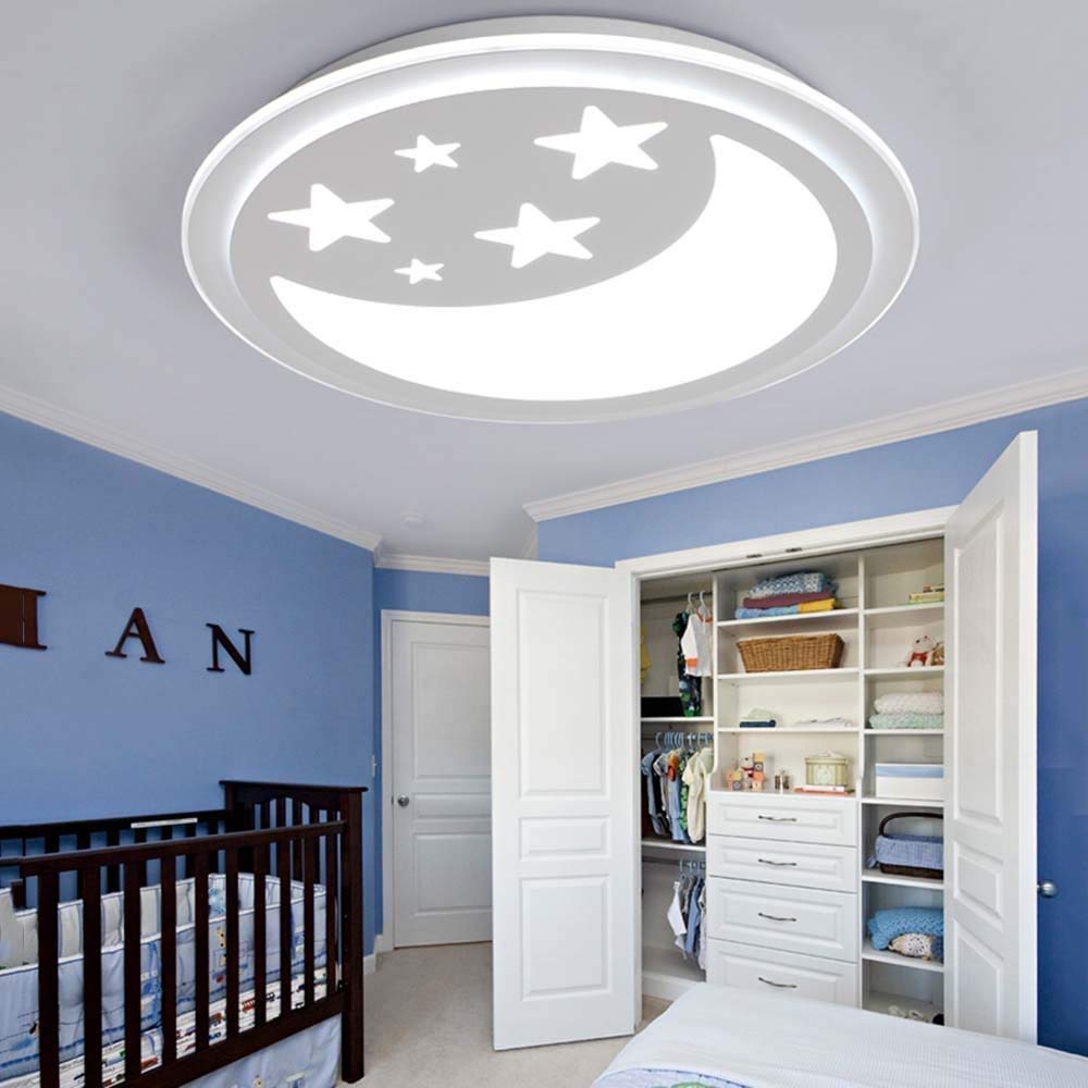 YWGYZ Pendulum Mechanism Ceiling Light for Kids Room, Living Room & Classroom - 40cm, 60cm, 90cm (90cm Warm Yellow) - Perfect for Nursery, Study Area & Playroom Lighting