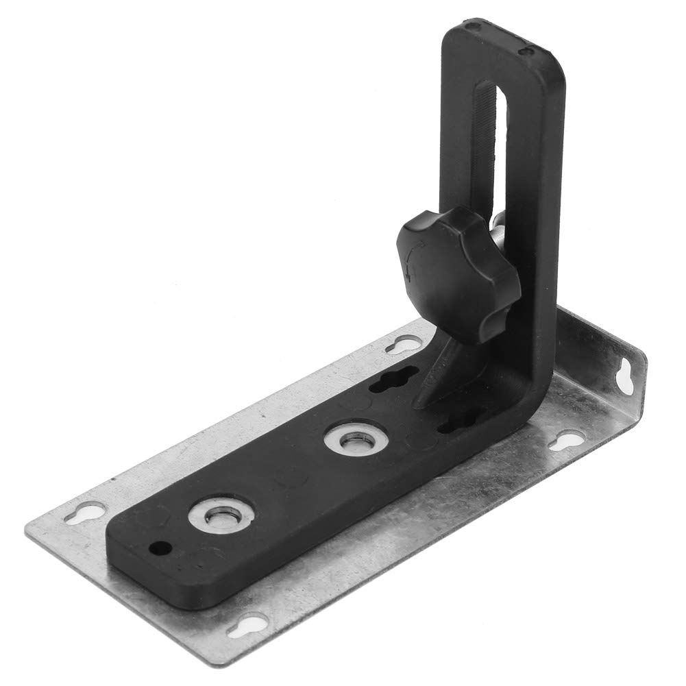 Fafeicy L-Shaped Magnetic Bracket - Wall Mount Universal Bracket with 5/8 Inch Thread for Leveling Tools - Heavy Duty L-Shaped Fixed Stand for Construction, Plumbing & DIY Projects