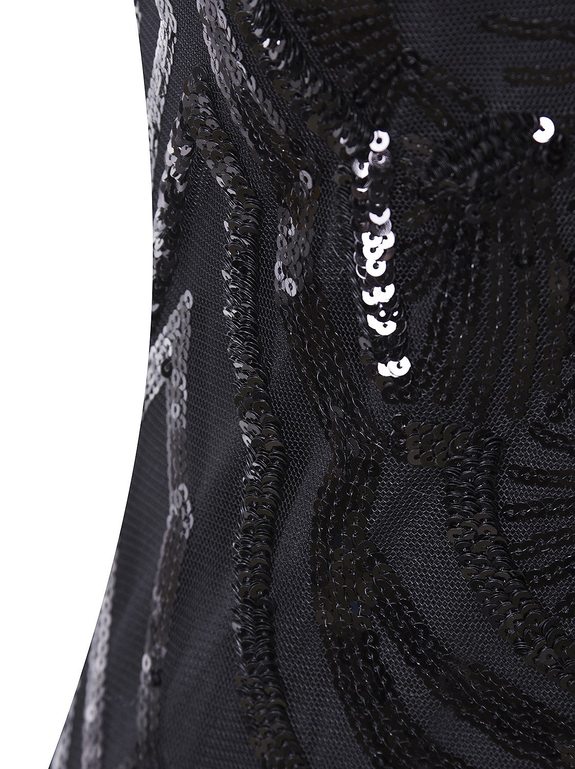 Vijiv 1920s Long Maxi Prom Gowns Sequin Mermaid Bridesmaid Formal Evening Dress - Vintage Inspired Flapper Dress for Wedding, Party & Special Occasions