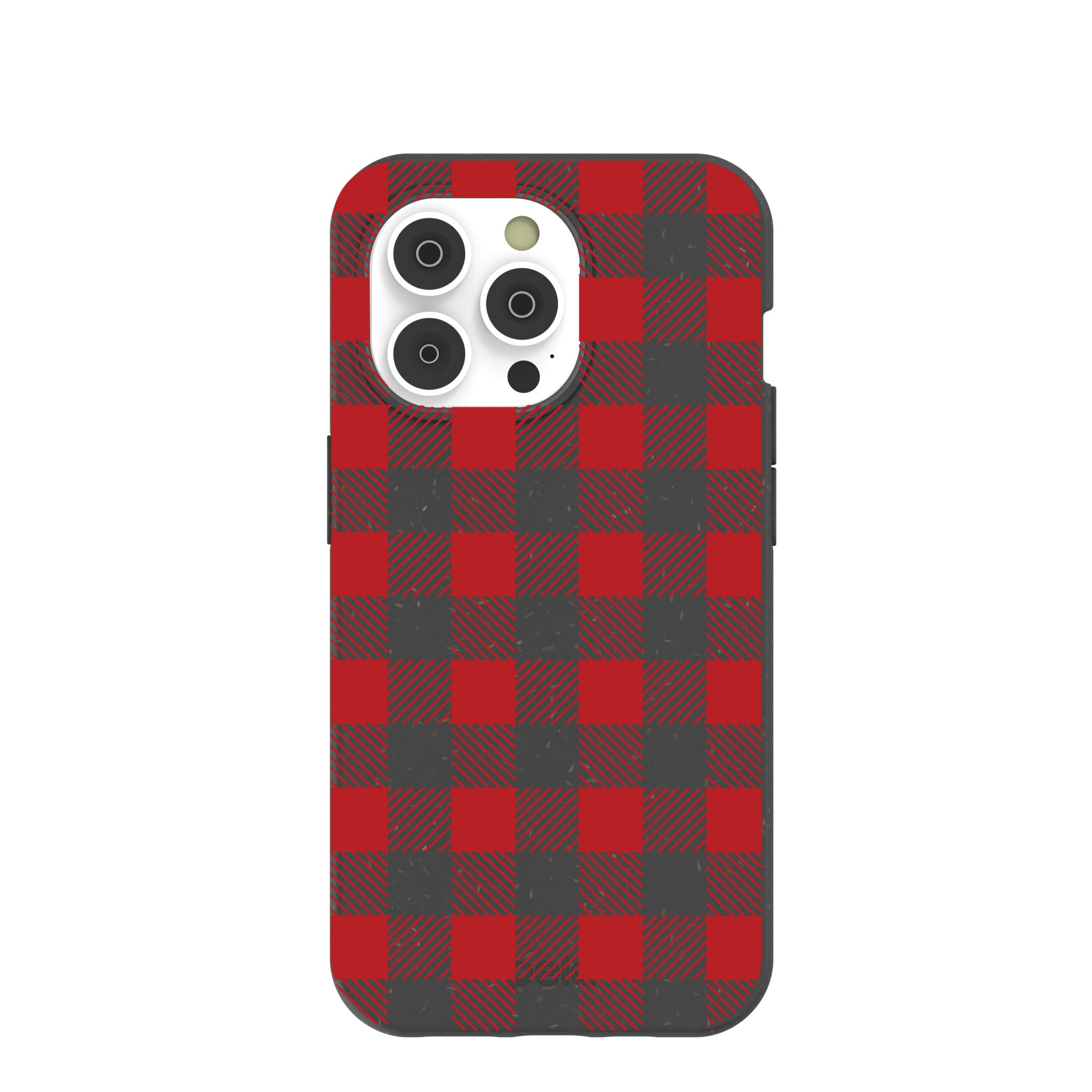 Premium Black Flannel iPhone 14 Pro Case - Soft Protective Cover with Anti-Slip Grip for iPhone 14 Pro (6.1 inch) - Perfect for Outdoor Adventures, Work & Everyday Use