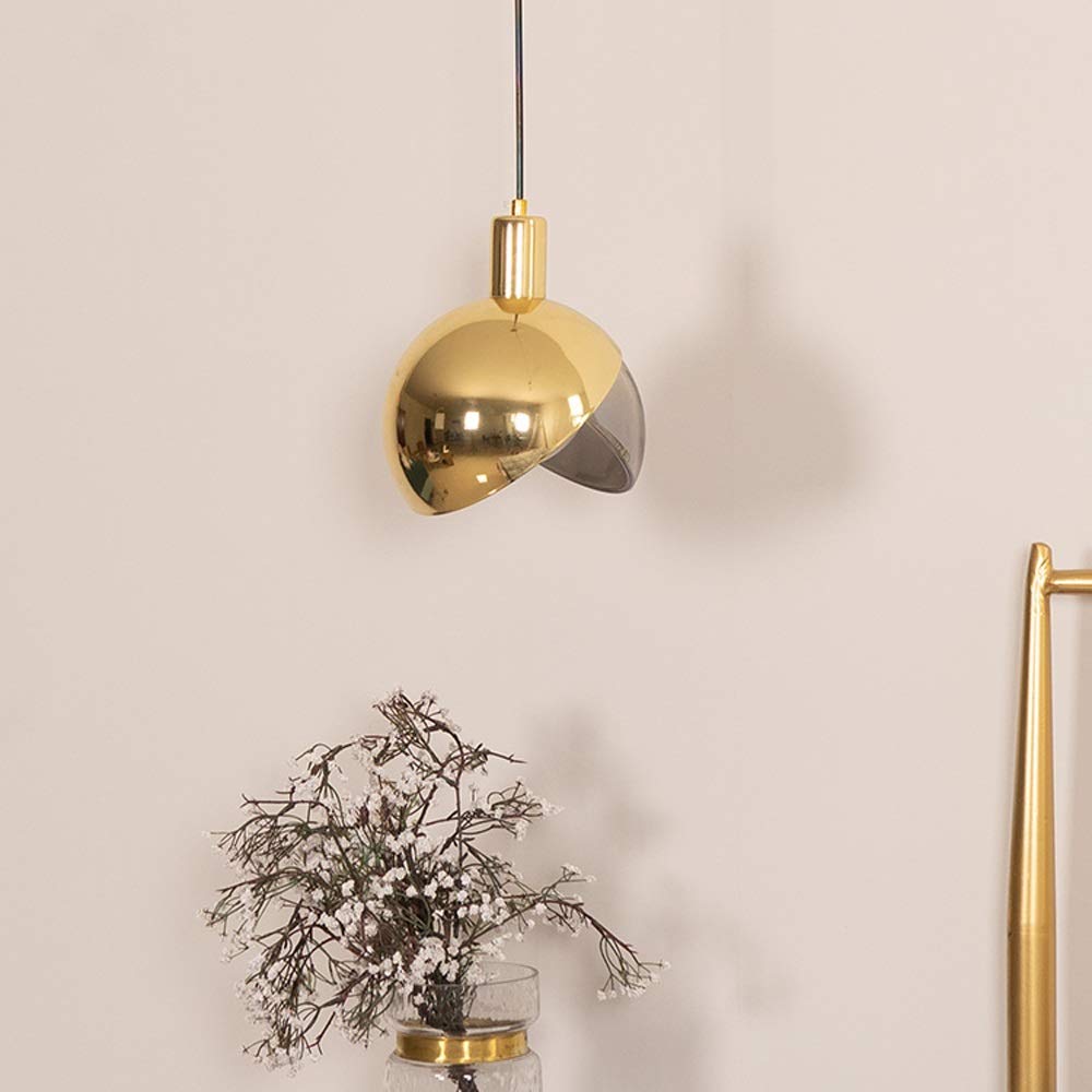 Modern Gold Globe LED Chandelier - Creative Glass Pendant Light with G9 Bulb for Ceiling, Indoor Decorative Lighting | Perfect for Restaurants, Cafes, Clothing Stores & Home Decor