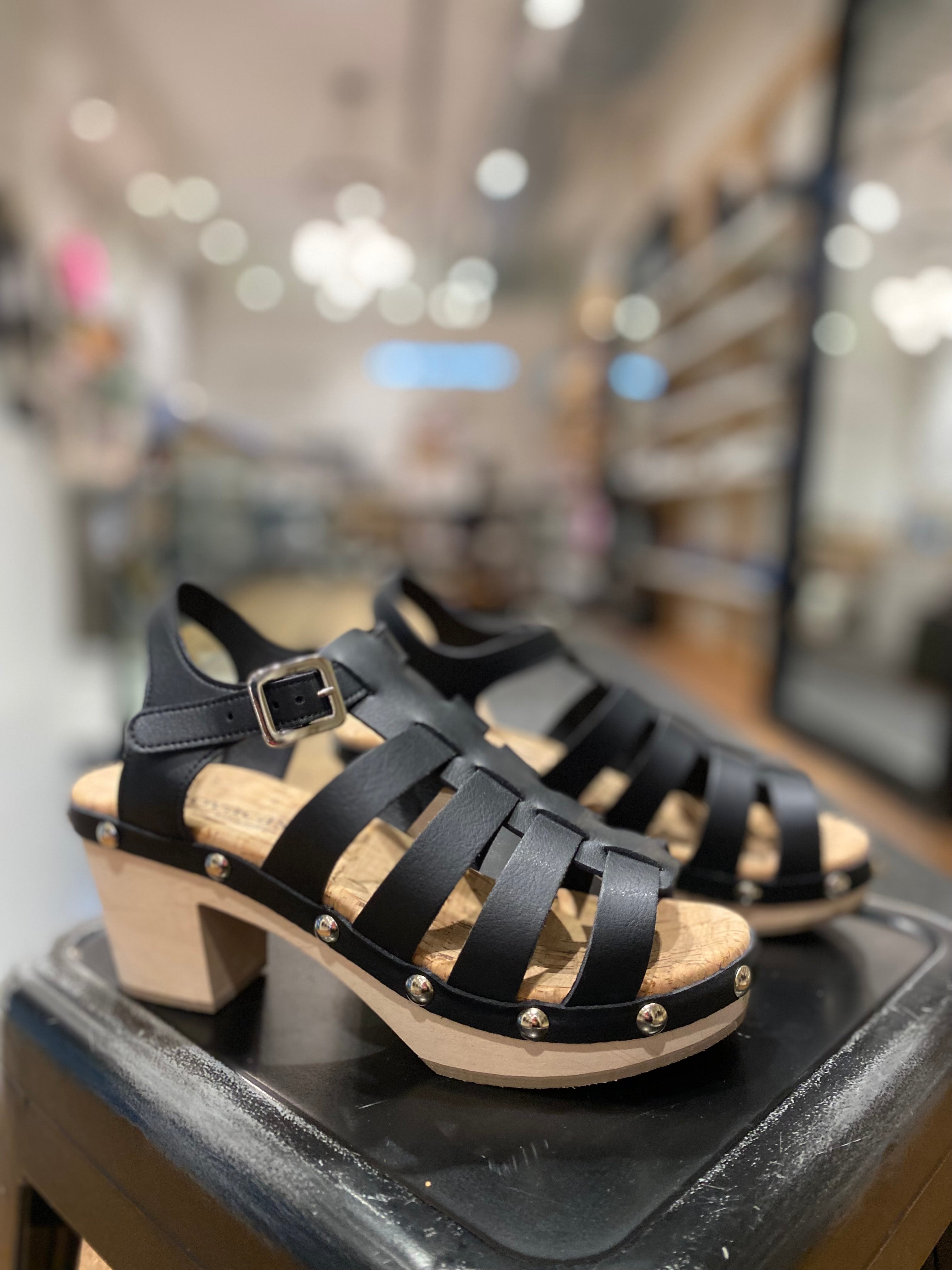 Novacas Black Sawyer Clog - Comfortable & Stylish Leather Slip-On Shoes for Women | Perfect for Casual Wear, Office & Travel