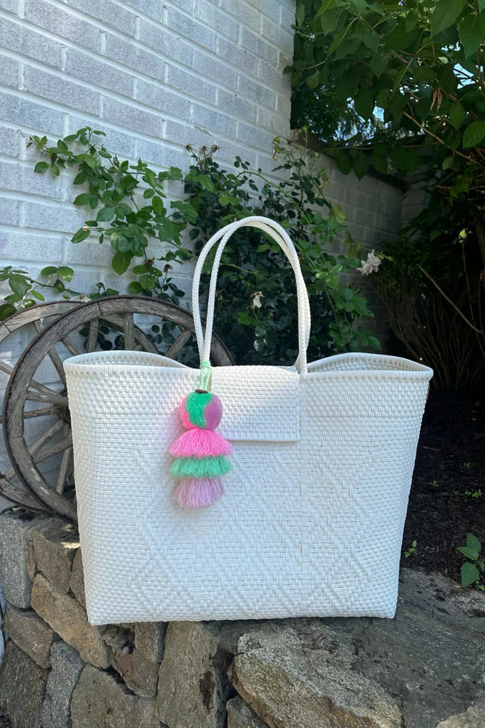 Cocoles All White Citron Tote Bag - Stylish Vegan Leather Handbag for Women | Perfect for Work, Travel & Everyday Use