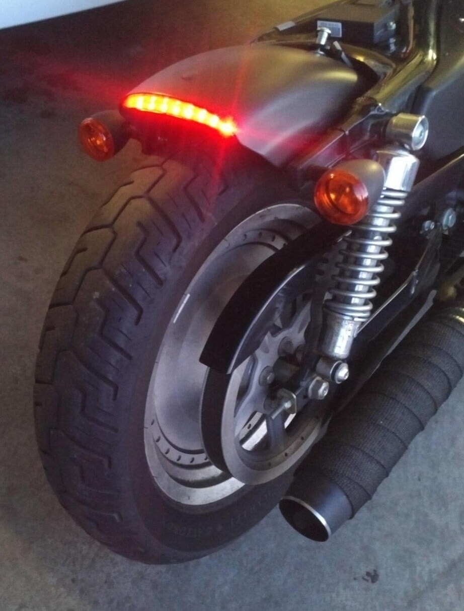 Harley Sportster LED Taillight Conversion Kit - Bright Chopped Fender Upgrade for Improved Visibility & Safety | Perfect for Night Riding & Custom Motorcycle Builds