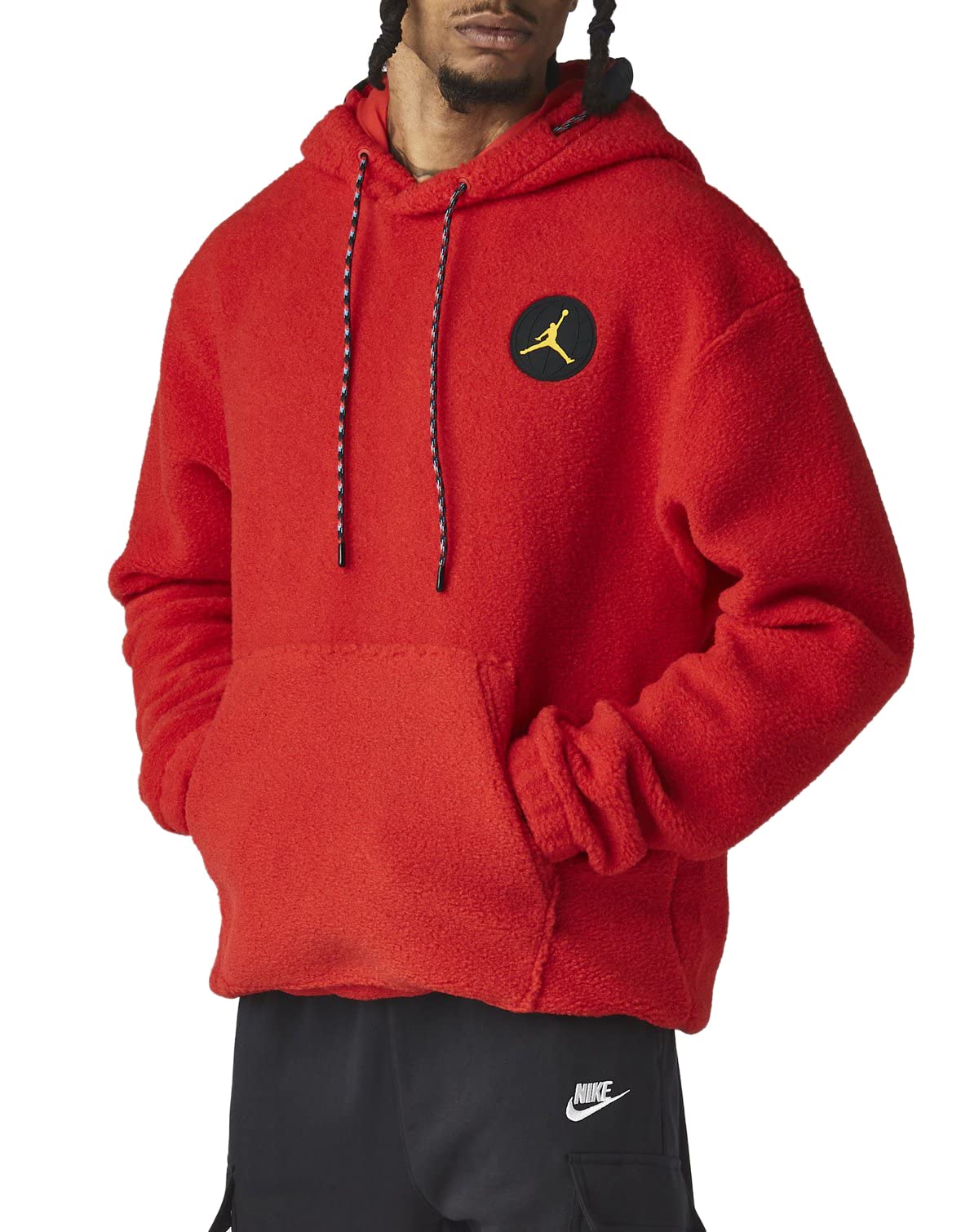 Men's Jordan Red Essentials Mountainside Hoodie - Comfortable & Stylish Pullover for Casual Wear, Gym, and Outdoor Activities