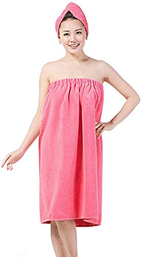 Soft & Quick-Dry Women's Bath Wrap Spa Towel Set with Hair Drying Cap | Ultra Absorbent Microfiber Bathrobe for Post-Shower, Spa & Poolside Relaxation | Perfect for Home, Gym & Travel Use