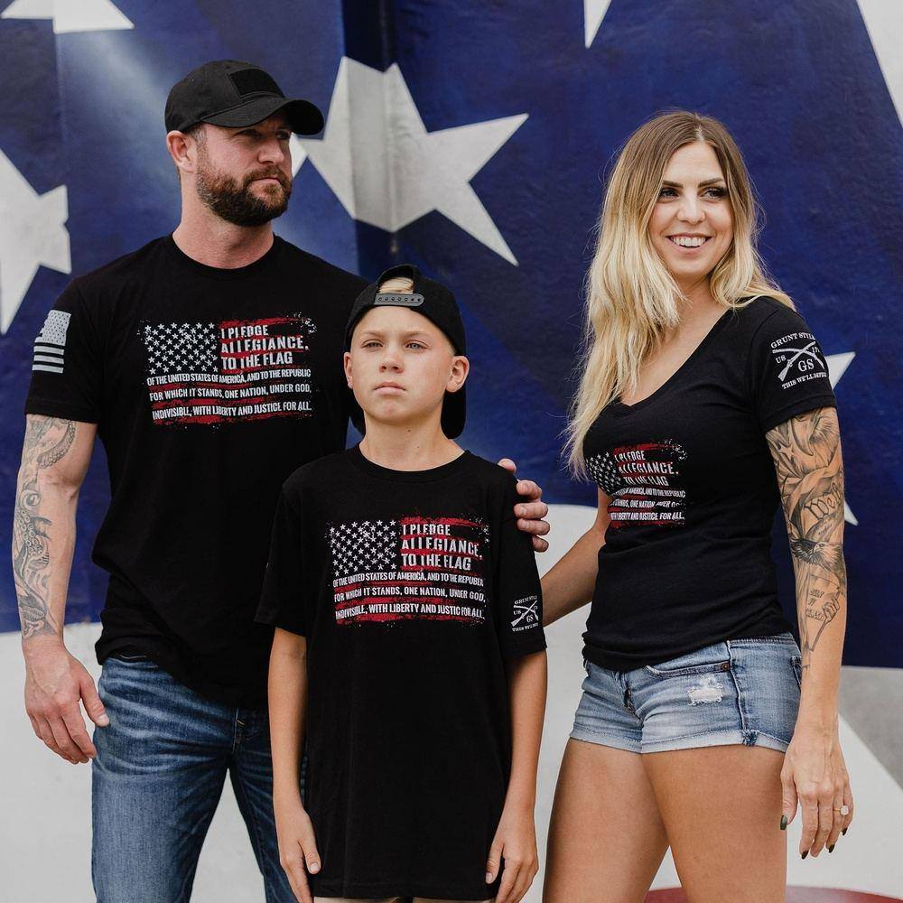 Pledge T-Shirt for Men & Women - Soft Cotton Black Tee - Perfect for Casual Wear, Gym, and Everyday Outfits