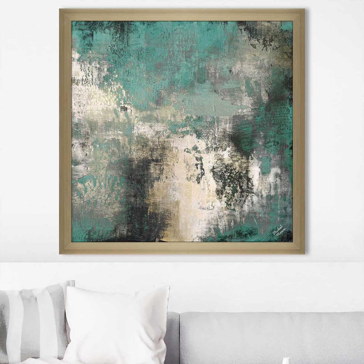 Autumn Potential II Square Acrylic Print - Modern Wall Art for Home, Office & Living Room Decor