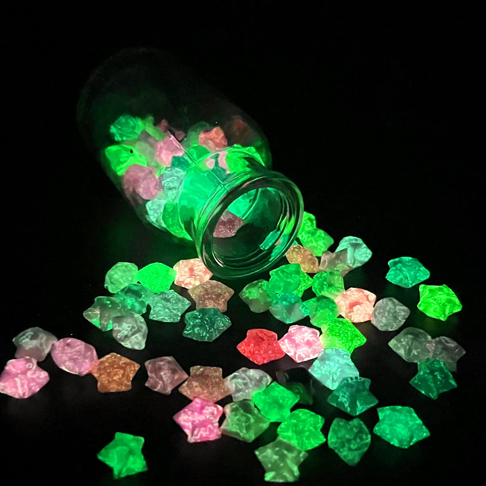 420PCS Glow in The Dark Origami Star Paper Strips - 10 Colors Luminous DIY Craft Paper for Stress Relief, Handmade Decorations, Party Favors | Perfect for Room Decor, Gift Wrapping & Relaxation Therapy