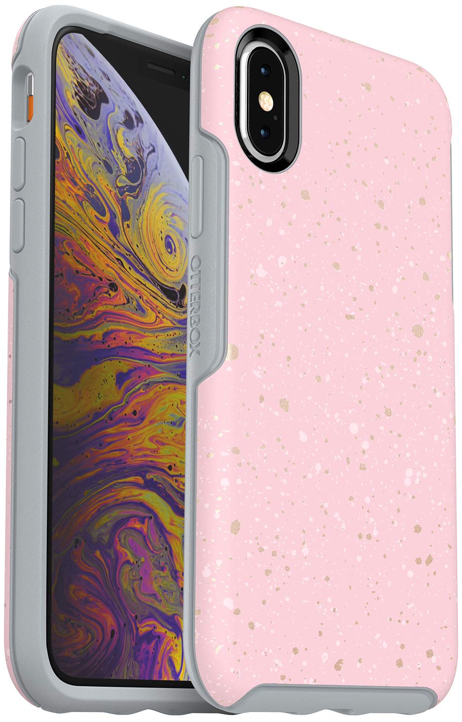 OtterBox Symmetry Series Protective Case for iPhone Xs & iPhone X - Slim Shockproof Cover - Party Dip Color (Perfect for Everyday Use, Travel & Outdoor Activities)