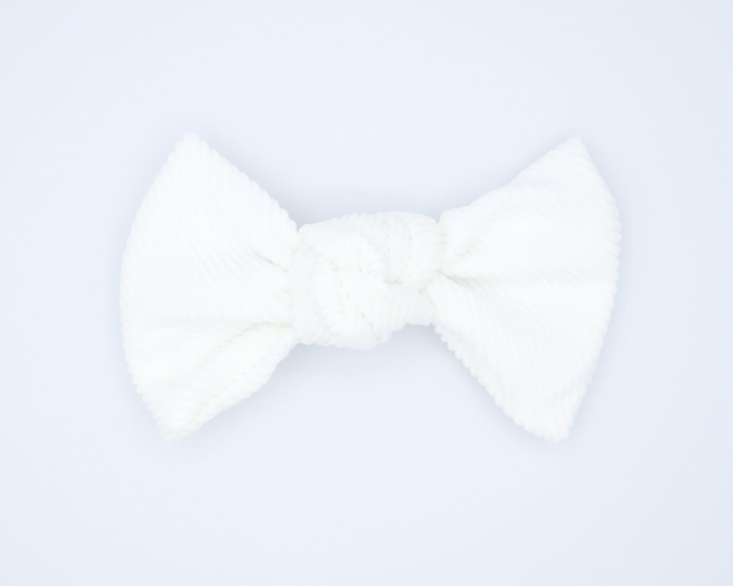 Snow White Corduroy Hair Bow for Girls - Elegant & Stylish Hair Accessory for Parties, Weddings, and Daily Wear