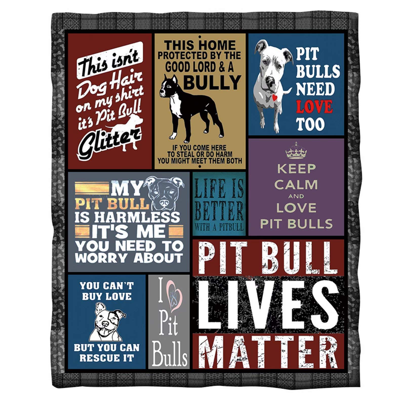 Personalized Fleece Blanket with Dog Print - Ultra Soft Plush Flannel Throw Blanket for Christmas & Birthday Gifts - Perfect for Couch, Bed, and Travel Use