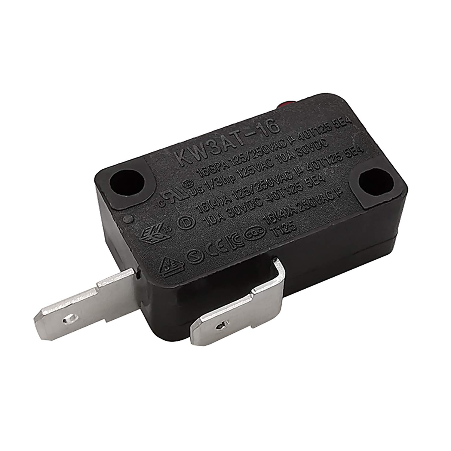 Microwave Oven Door Switch Replacement Part 16A 125VAC KW3AT-16 (Compatible with KW3A-16) Normally Open - 1Pc - Perfect for Microwave Repair & Home Appliance Maintenance