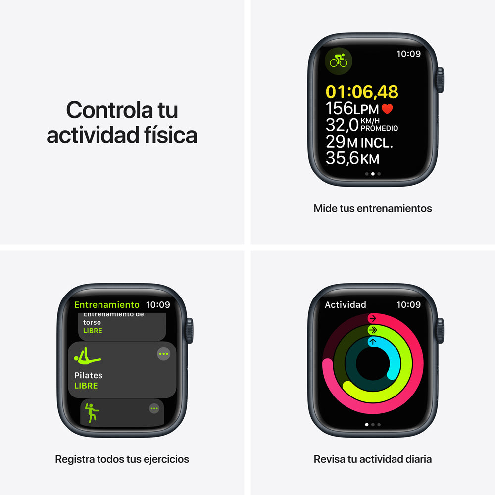 Apple Watch Series 7 45mm GPS + Cellular Aluminum Case with Sport Band - Perfect for Fitness Tracking, Calls & Smart Notifications